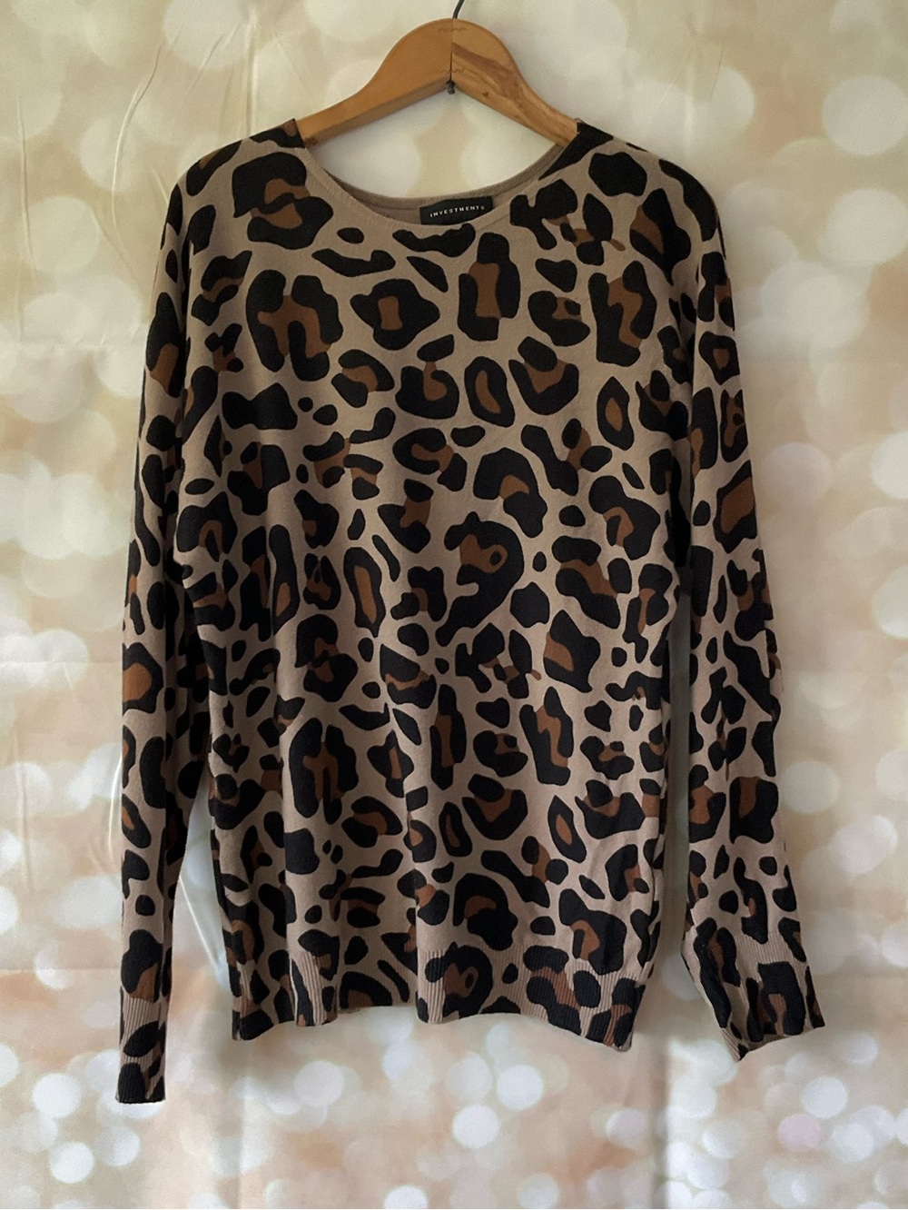 Investments Cheetah Print Sweater
